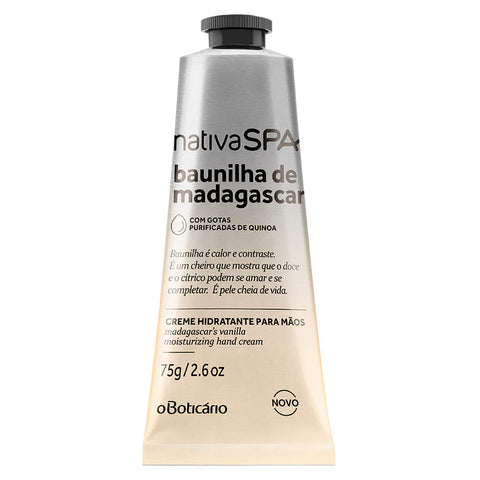 NATIVA SPA | Crema de Manos Nativa SPA Vainilla de Madagascar, 75g