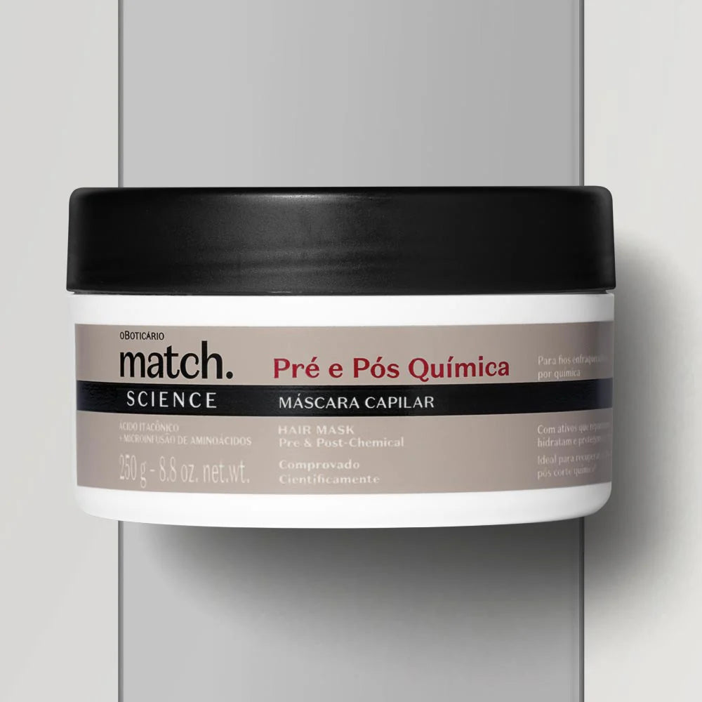 MATCH | Pré y Pós-Química Mascarilla Capilar Match Science, 250g