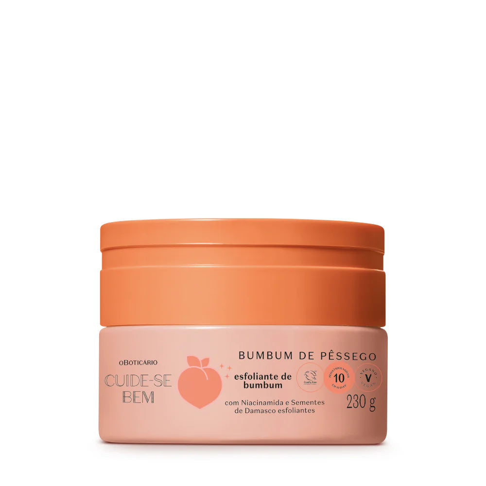 CUIDE-SE BEM | Crema Exfoliante Cuide-se Bem Bumbum de Melocotón, 230g