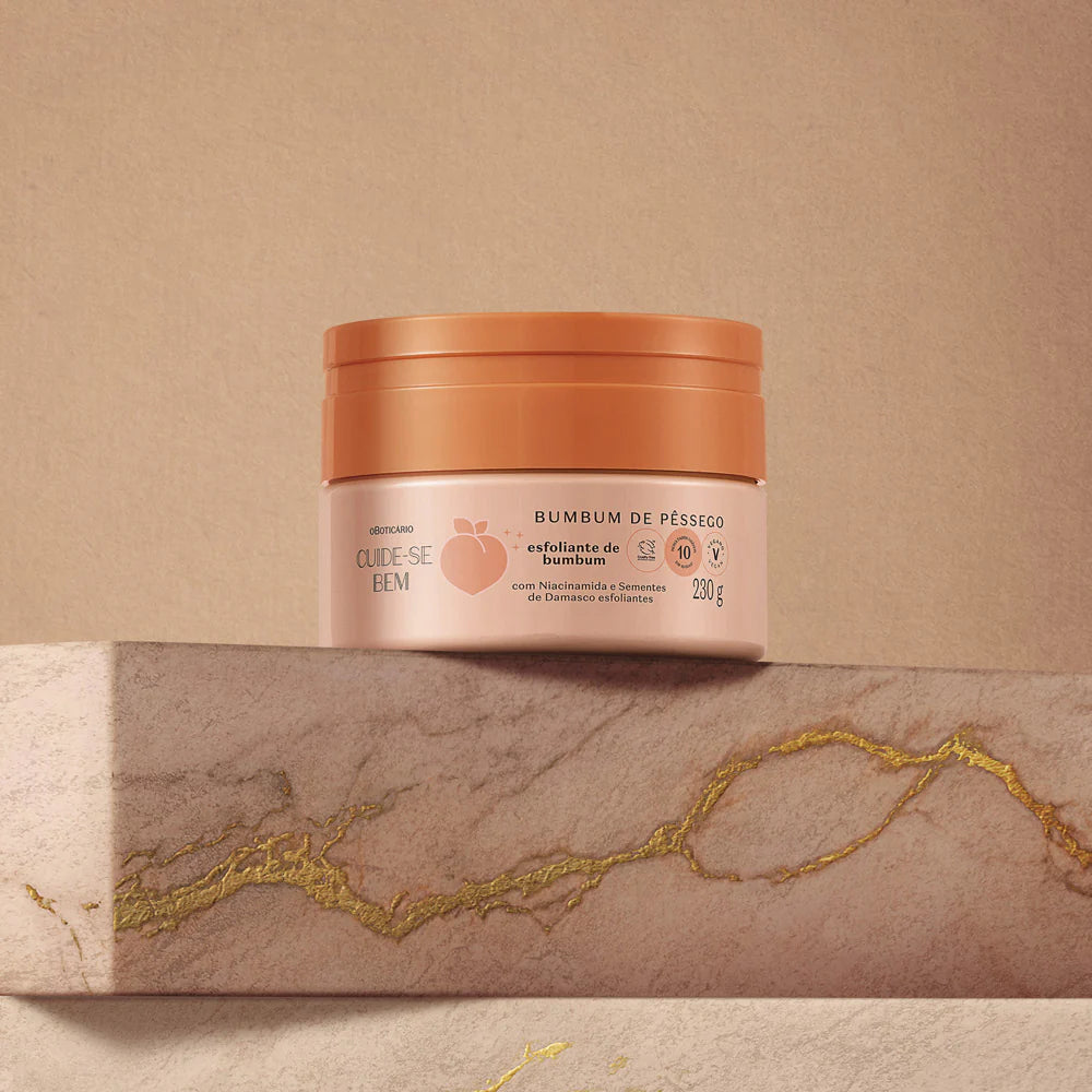 CUIDE-SE BEM | Crema Exfoliante Cuide-se Bem Bumbum de Melocotón, 230g