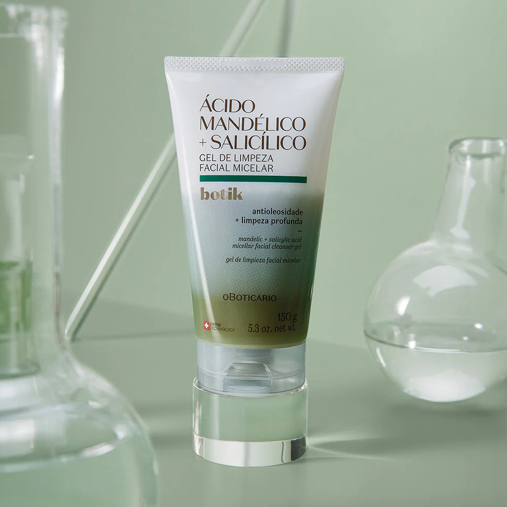 BOTIK | Gel Limpiador Facial Micelar Ácido Mandélico + Salicílico Botik, 150g
