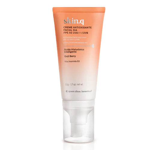 QDB | Crema Antioxidante Facial Día FPS 50 Skin.q, 50g