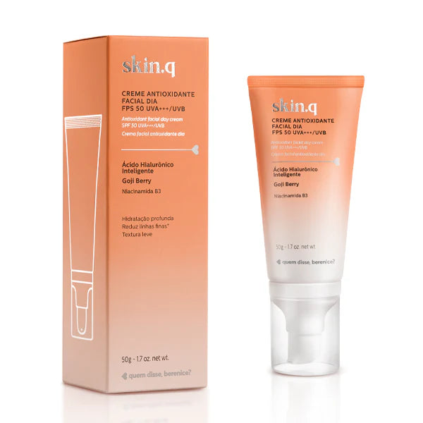 QDB | Crema Antioxidante Facial Día FPS 50 Skin.q, 50g