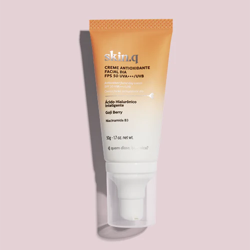 QDB | Crema Antioxidante Facial Día FPS 50 Skin.q, 50g