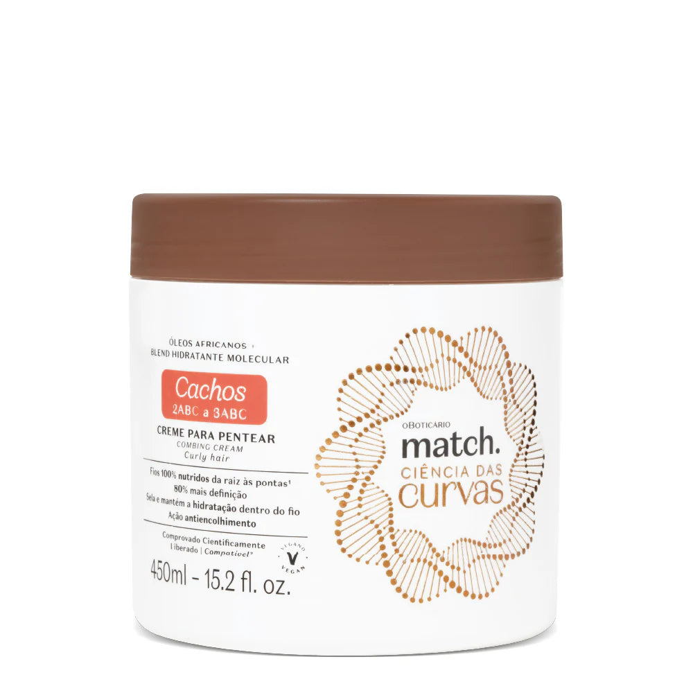 MATCH | Match Ciencias de las Curvas Crema para Peinar Rizos, 450ml
