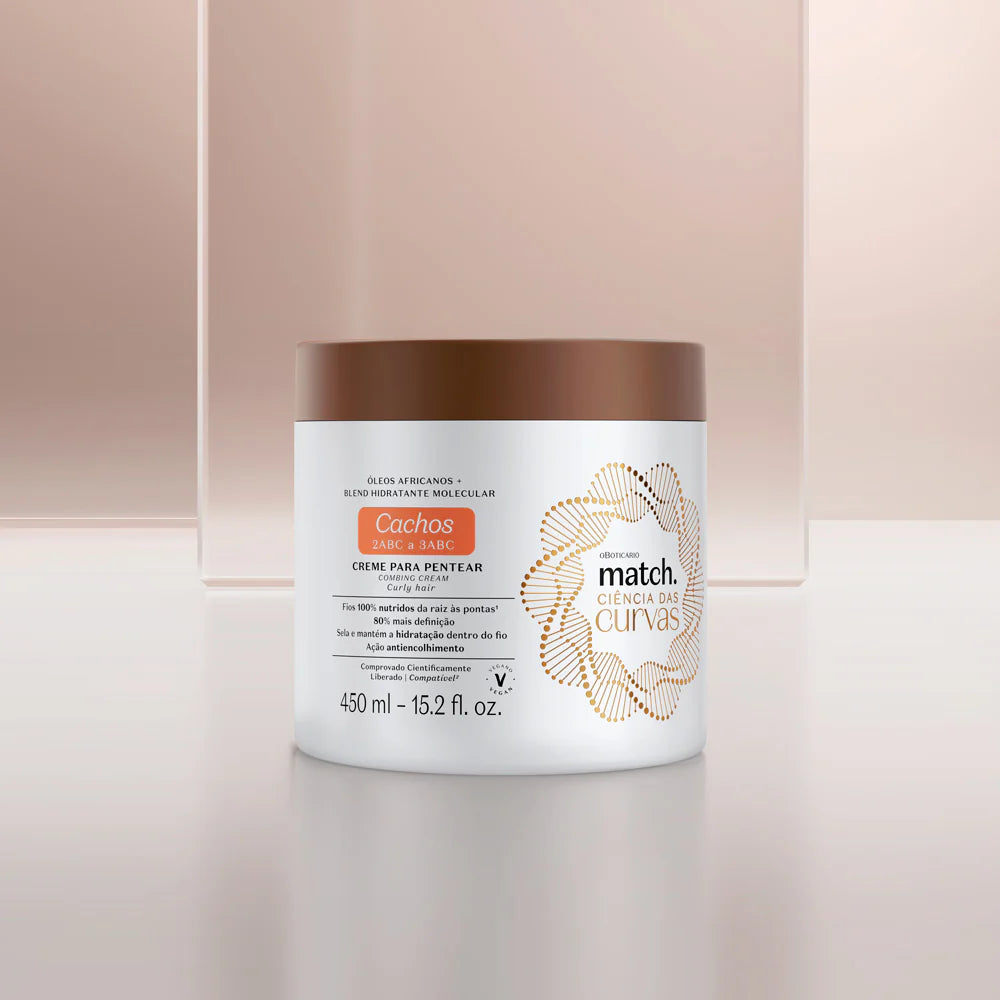 MATCH | Match Ciencias de las Curvas Crema para Peinar Rizos, 450ml