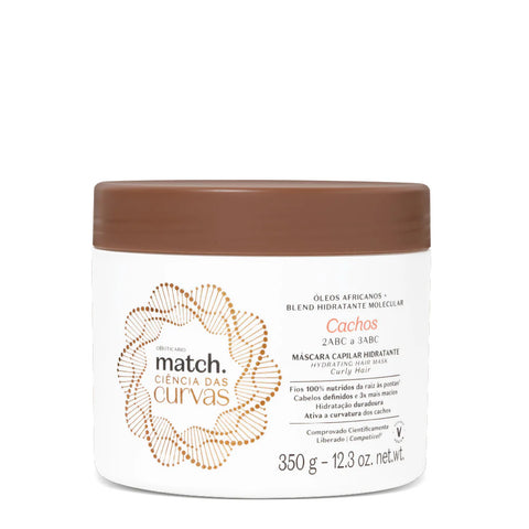 MATCH | Match Ciencia de las Curvas Mascarilla Capilar Hidratante Rizos, 350g