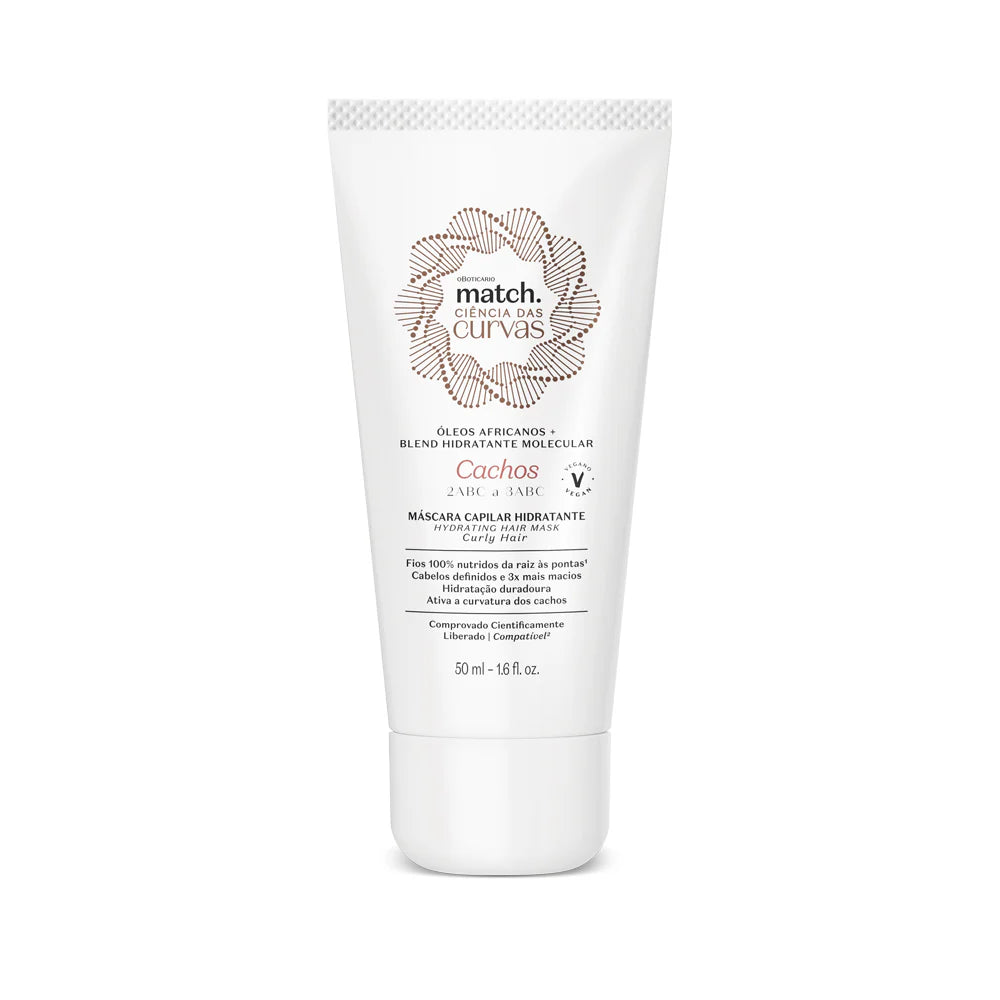 MATCH | Match Ciencia de las Curvas Mascarilla Capilar Hidratante Rizos, 50ml