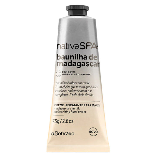 NATIVA SPA | Crema de Manos Nativa SPA Vainilla de Madagascar, 75g